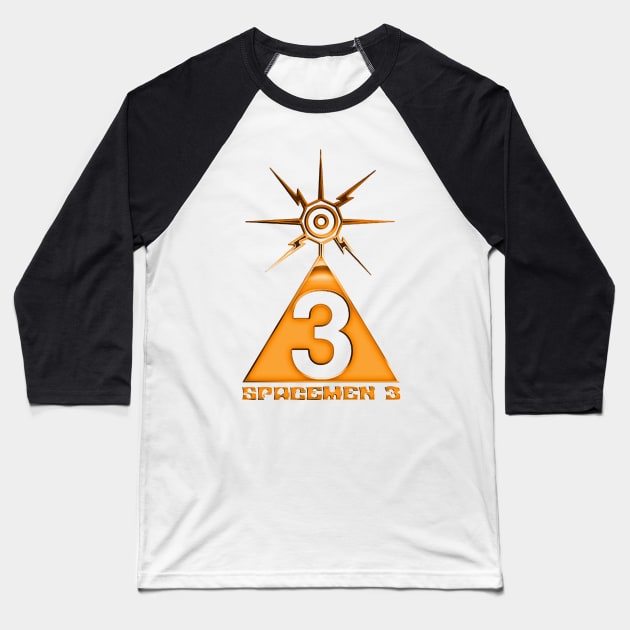 Spacemen 3 \/\/\/\ Gold Retro Fan Design Baseball T-Shirt by DankFutura